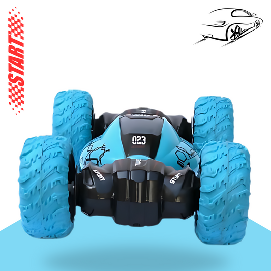 All-Terrain Twisting Stunt Car with Remote Control (Blue)