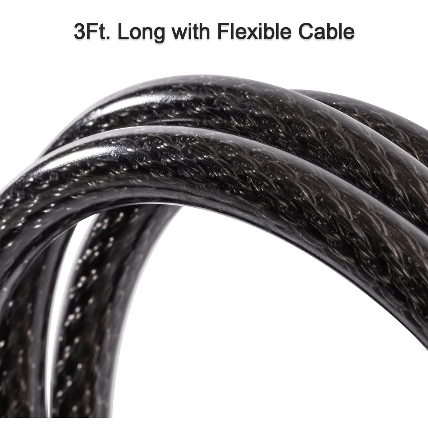 Heavy Duty Multi-purpose Plastic Combination Lock – Ideal for Helmet & More