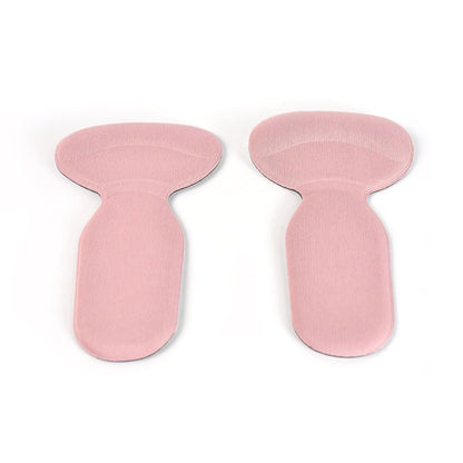2 In 1 T Shaped Silicone Self Adhesive Shoe Heel Pads Insoles (1 Pair)