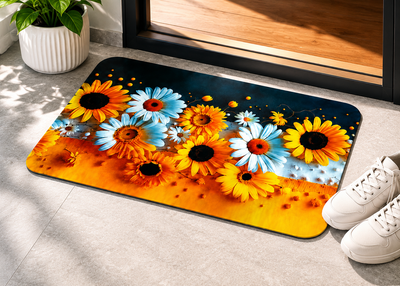 7D Multipurpose Mat – Design 1 | Non-Slip Absorbent Microfiber Rug | 36x56 cm