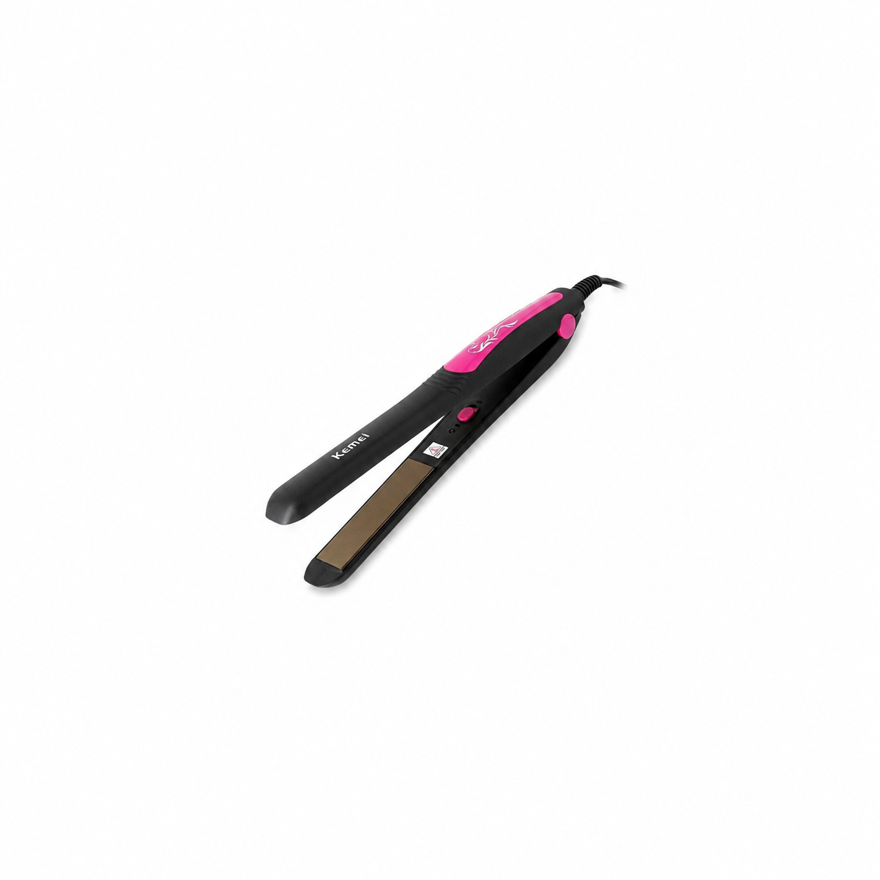 Kemei KM-328 Professional Hair Straightener – Pink