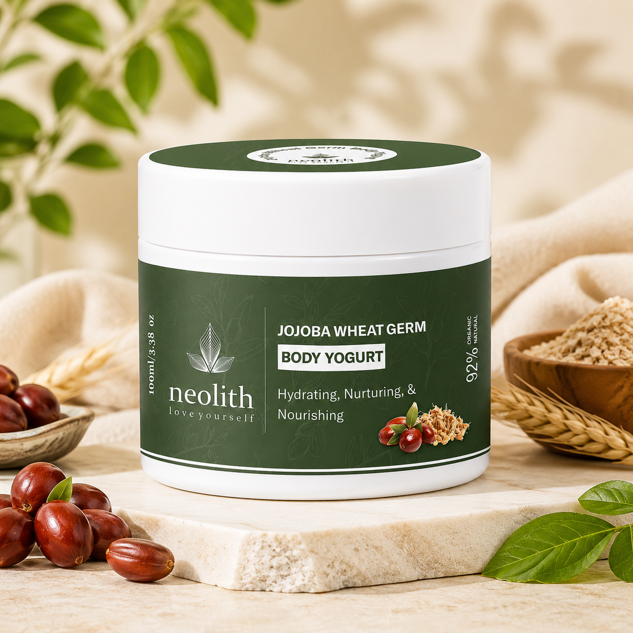 Jojoba wheat germ body yogurt | NEOLITH