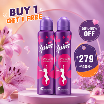 Spinz Enchante Perfumed Deodrnt- 200ml X 2 (Buy 1 Get 1 Free)