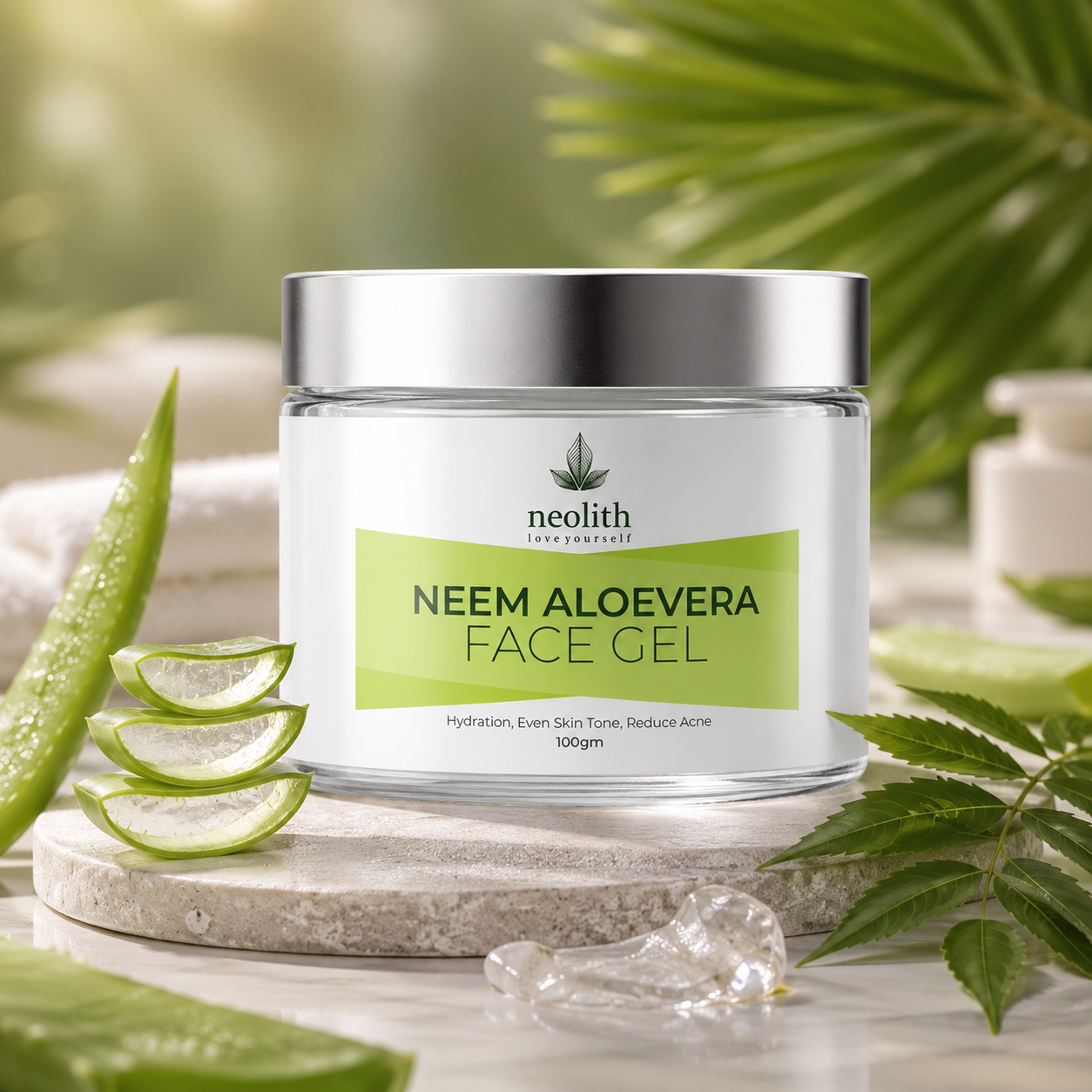 Neem aloe - vera face gel (100gm) | NEOLITH
