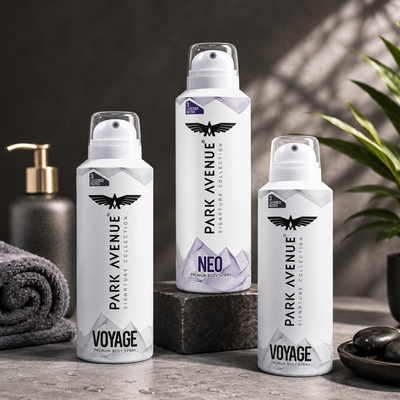 Park Avenue Men Signature Collection Set of 2 Voyage & 1 Neo Perfume Sprays ( Pack of 3)