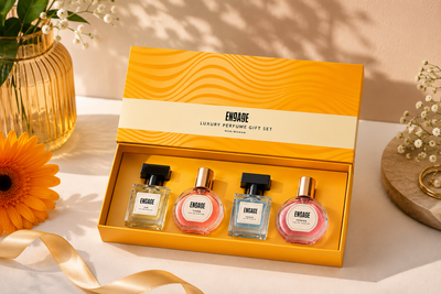 Engage Luxury Perfume Unisex Gift Pack for Men + Women, Travel Sized 100ml (25ml X 4)