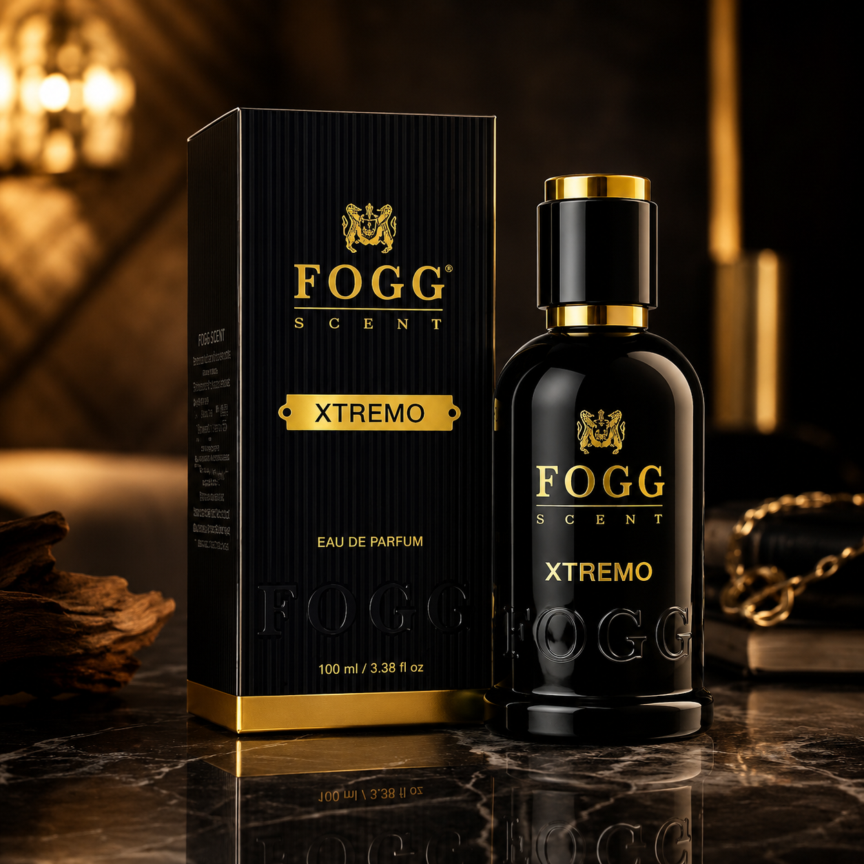 Fogg Long-Lasting Fresh & Soothing Fragrance Xtremo Scent For Men, Eau De Parfum, 100ml