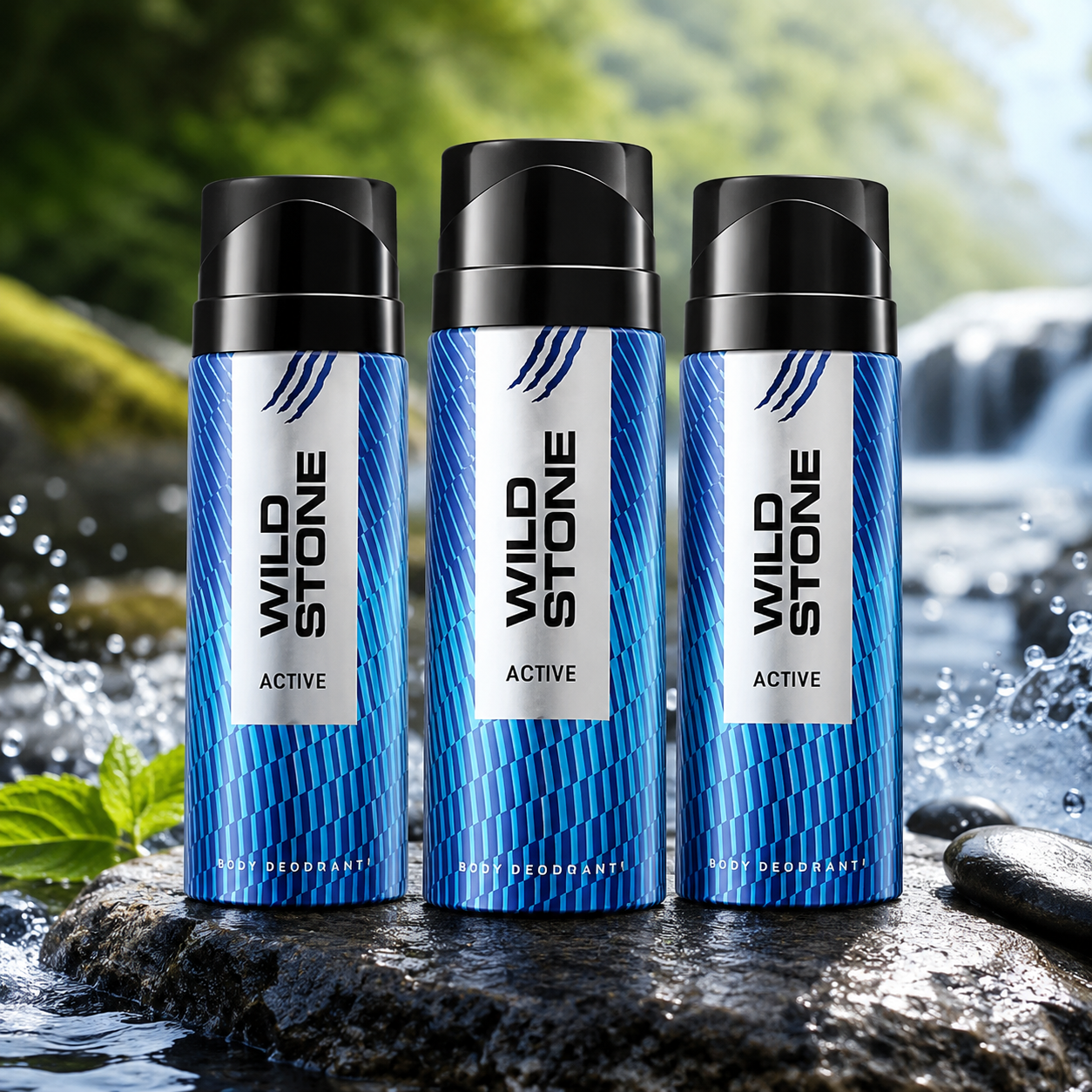 Wild Stone Activ Deodorant for Men ,Pack of 3 (150ml each)