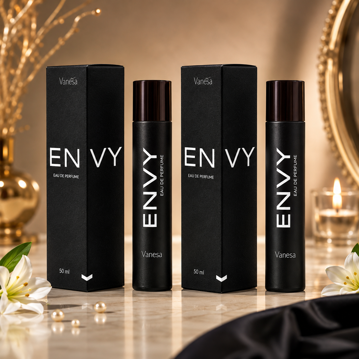 Envy Black EDP Perfume For Men  Pack of 2 (60ml each)