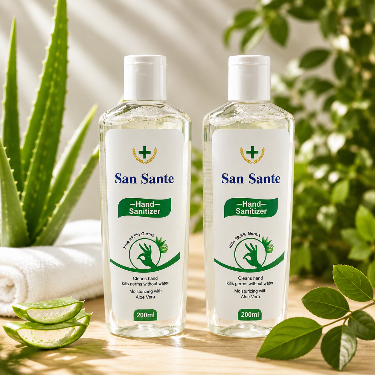 San Sante Hand Sanitizer - 50ml, 200 ml ,500 ml Pack of 3