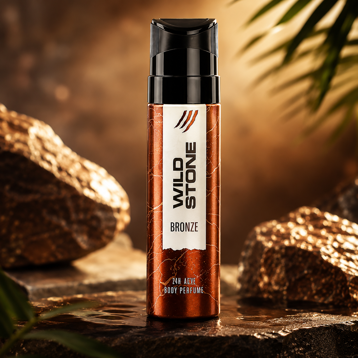 Wild Stone Bronze Perfume Body Spray No Gas Deo for Men Combo Pack of 2 (120ml each)