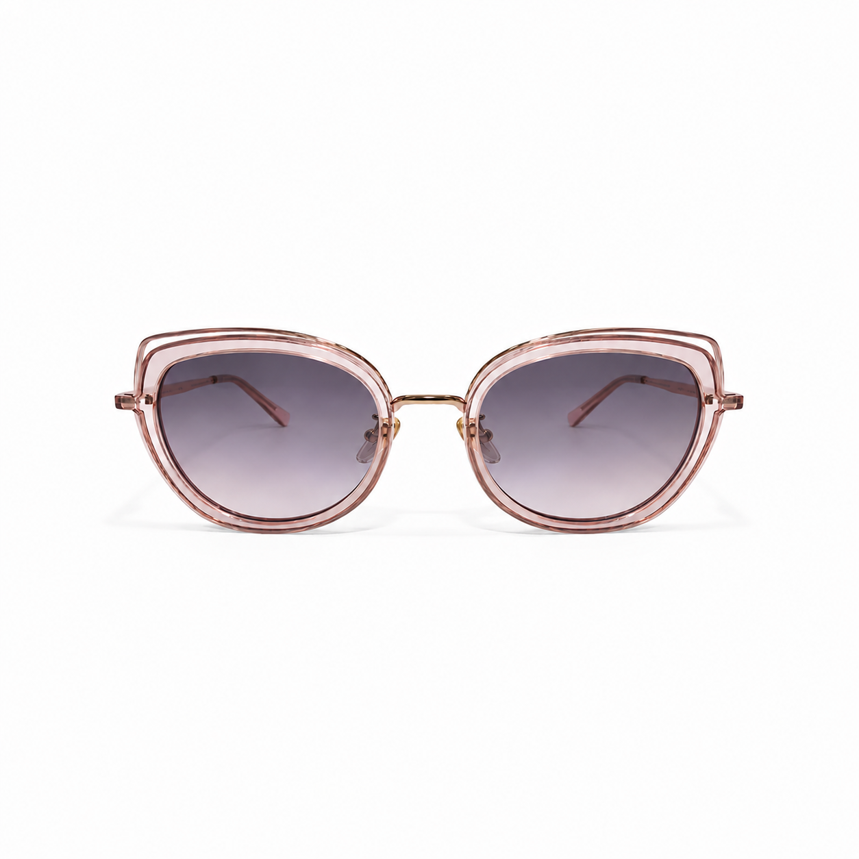 Fancy Mirrored Cat-Eye Sunglasses 49mm For Men & Women (Unisex)