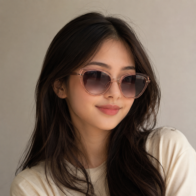 Fancy Mirrored Cat-Eye Sunglasses 49mm For Men & Women (Unisex)