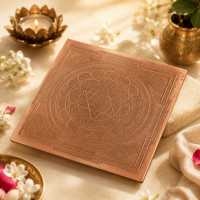 Kubera Copper Yantra for Wealth Prosperity and Financial Growth Energized Pure Copper Yantram for Home Office Pooja