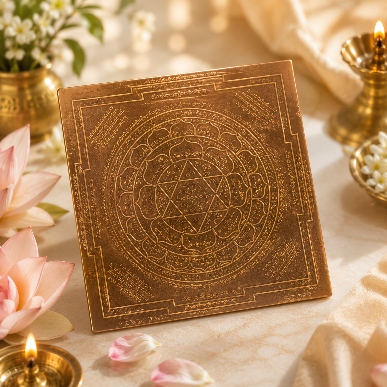 Kubera Copper Yantra for Wealth Prosperity and Financial Growth Energized Pure Copper Yantram for Home Office Pooja