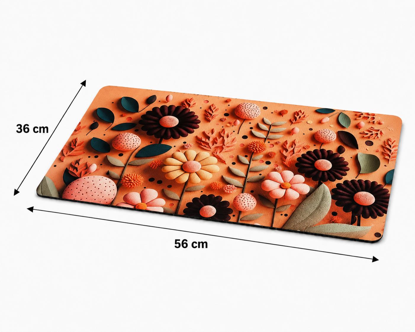 7D Multipurpose Mat – Design 8 | Non-Slip Absorbent Microfiber Rug | 36x56 cm