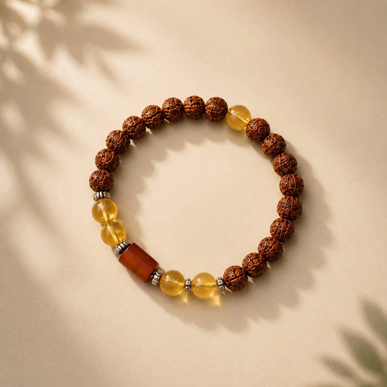 Capricorn Rashi Rudraksha Bracelet (Makara Rashi-మకర రాశి) – Focus, Strength & Protective Energy Band