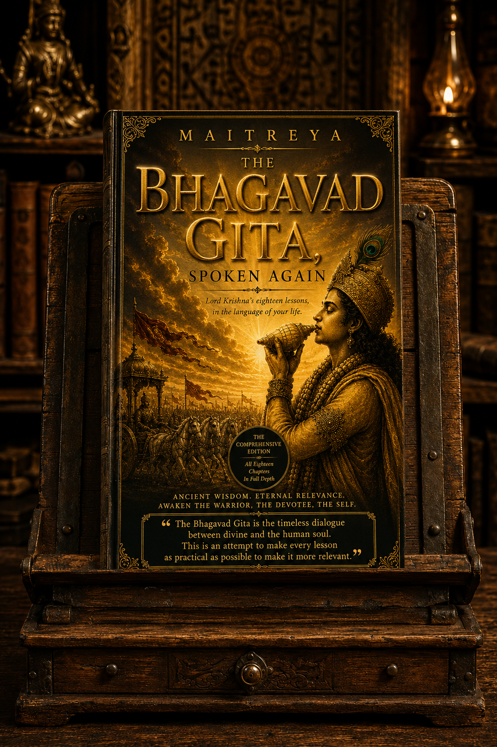 The Bhagavad Gita, Spoken Again: Lord Krishna’s eighteen lessons, in the language of your life   (Instant eBook)