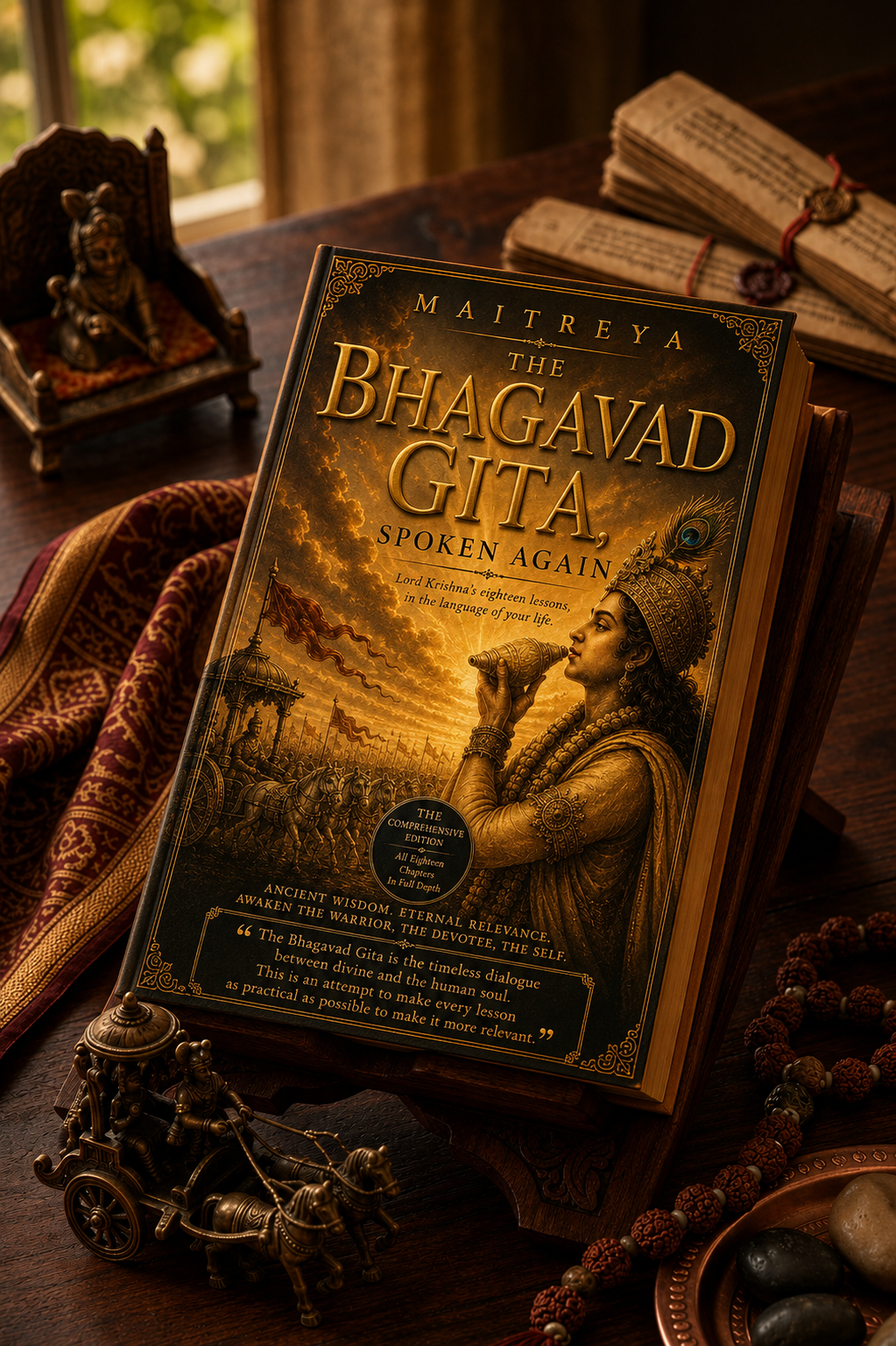 The Bhagavad Gita, Spoken Again: Lord Krishna’s eighteen lessons, in the language of your life   (Instant eBook)