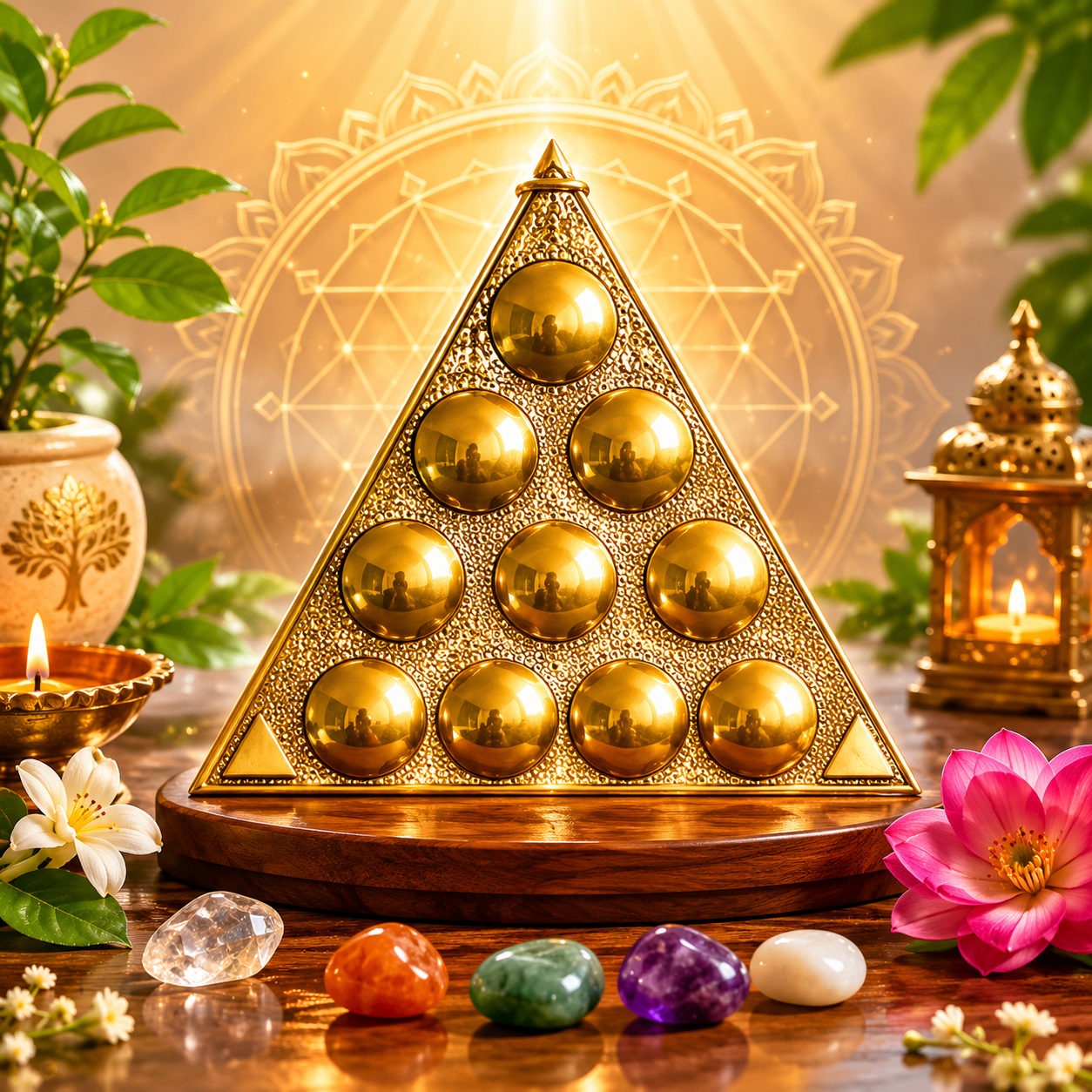 Sree Vastu -Pyramid Yantra (శ్రీ వాస్తు యంత్రం)