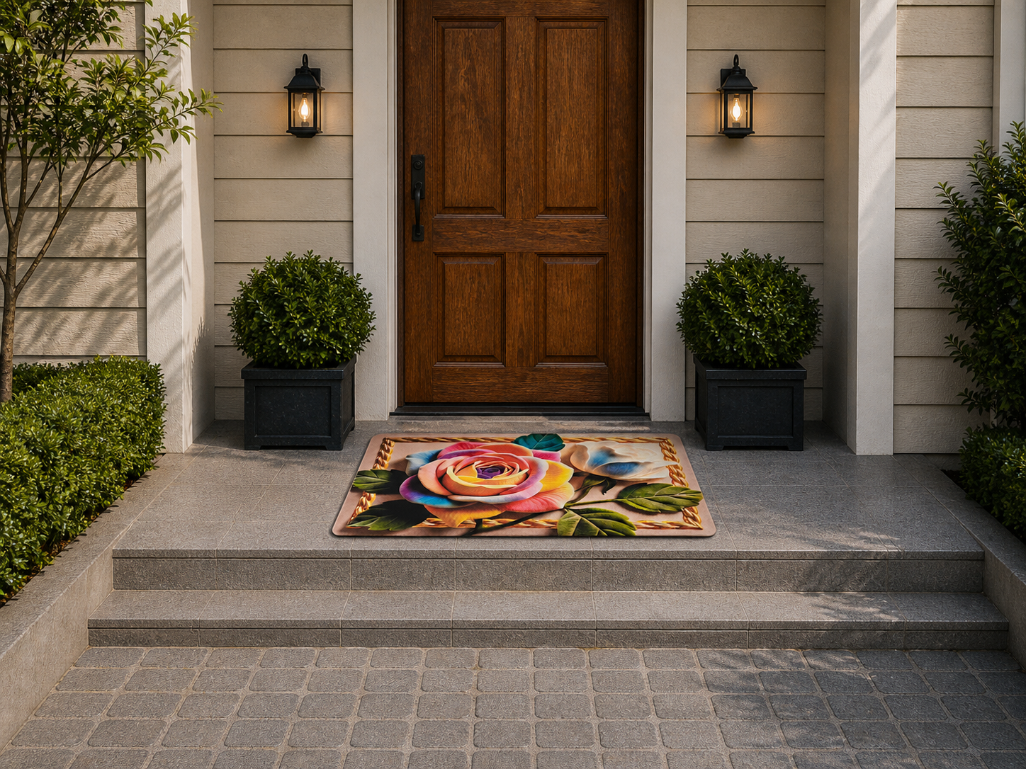 7D Multipurpose Mat – Design 3 | Non-Slip Absorbent Microfiber Rug | 36x56 cm