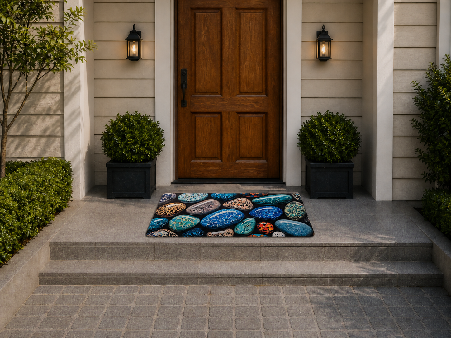 7D Multipurpose Mat – Design 2 | Non-Slip Absorbent Microfiber Rug | 36x56 cm