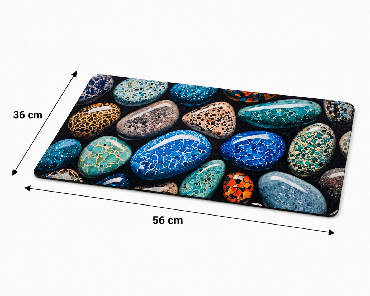 7D Multipurpose Mat – Design 2 | Non-Slip Absorbent Microfiber Rug | 36x56 cm