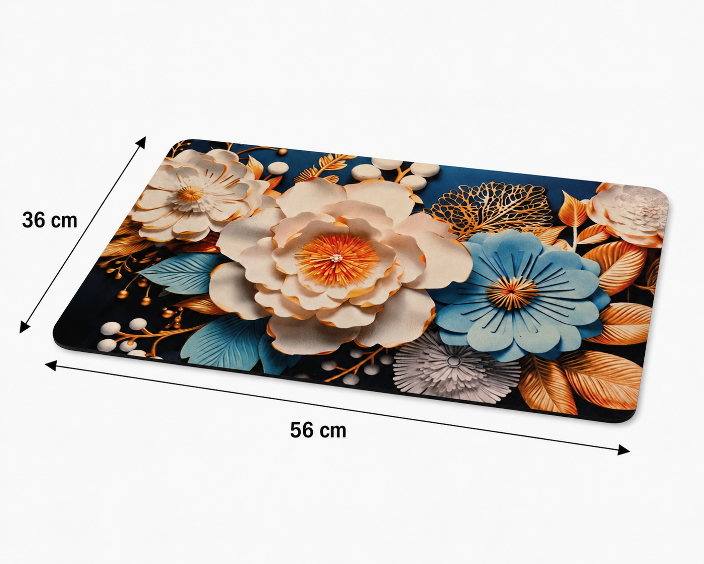 7D Multipurpose Mat – Design 4 | Non-Slip Absorbent Microfiber Rug | 36x56 cm