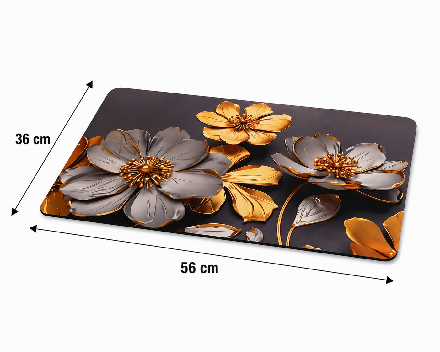 7D Multipurpose Mat – Design 5 | Non-Slip Absorbent Microfiber Rug | 36x56 cm