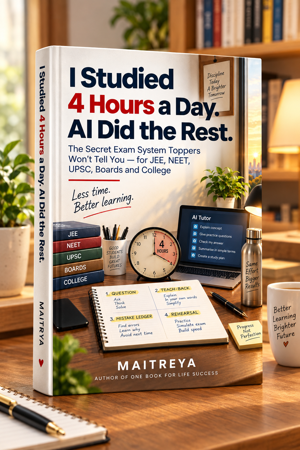 I Studied 4 Hours a Day. AI Did the Rest.: The Secret Exam System Toppers Won’t Tell You — for JEE, NEET, UPSC, Boards and College (Instant eBook)