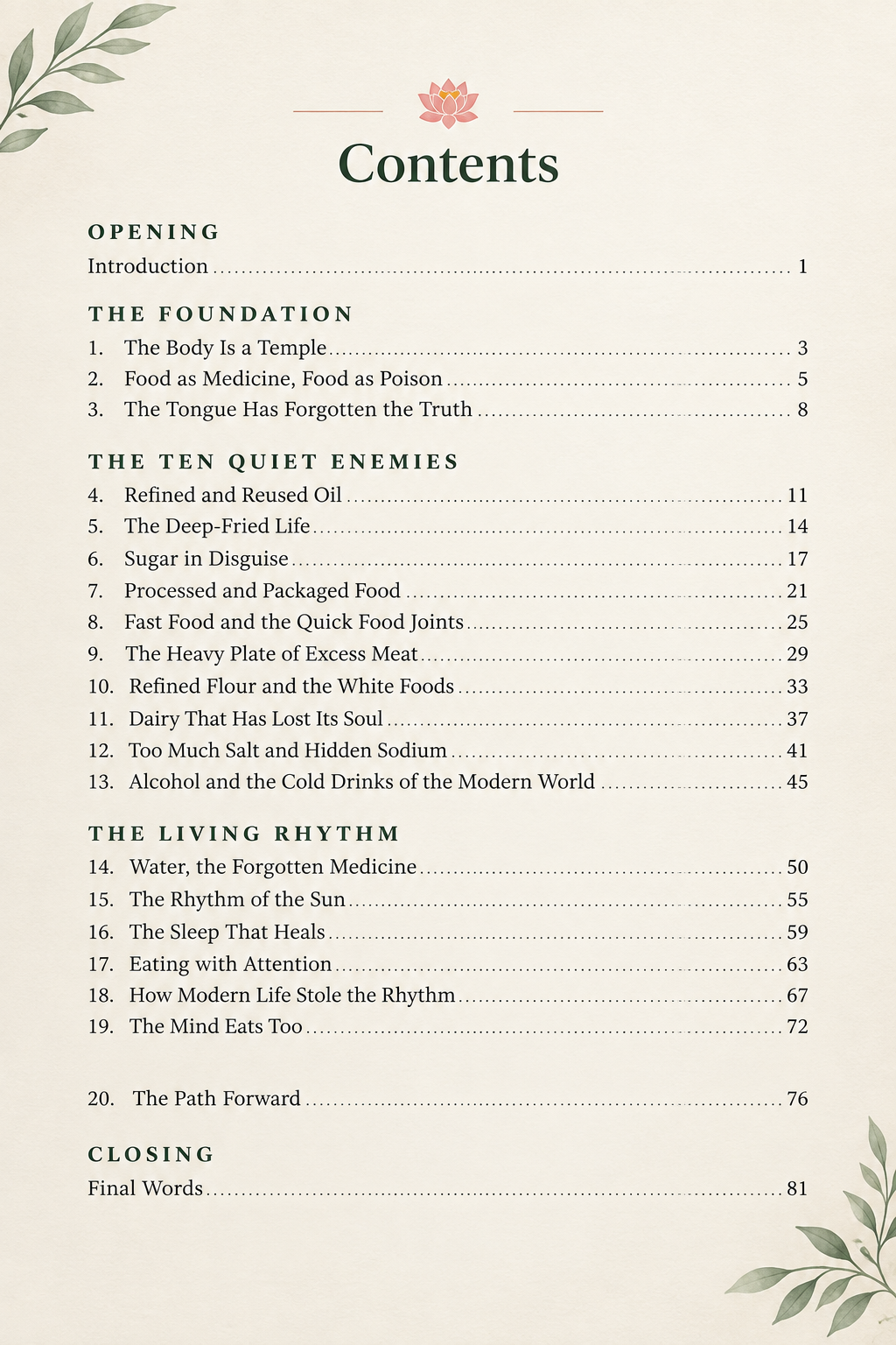 The Sacred Plate: A Spiritual Guide to Eating, Drinking, and Living in Rhythm with the Body (Instant eBook)