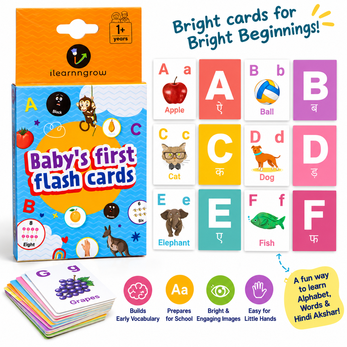 ilearnngrow Alphabets Flash Card