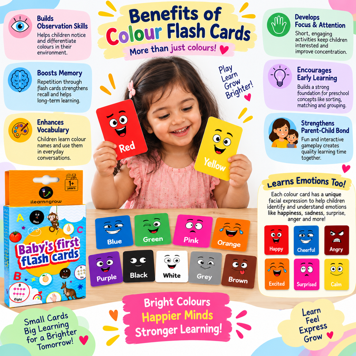 ilearnngrow Colors Flash Card