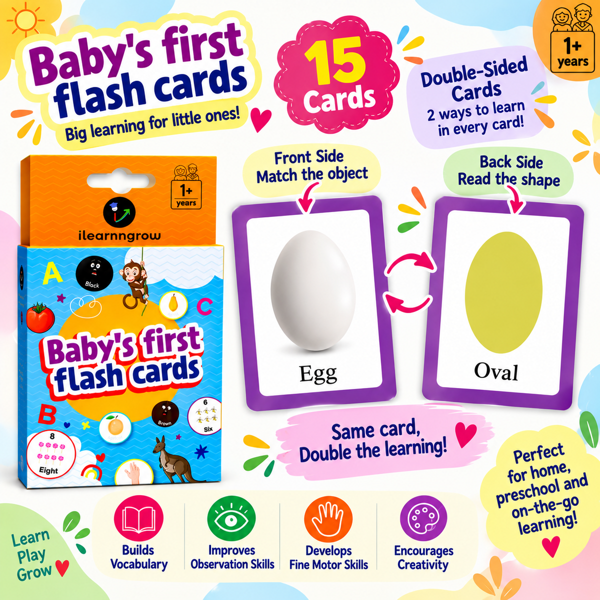 ilearnngrow Shape Flash Card