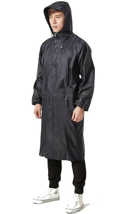 Men's Polyester Long RainCoat Pocho with Adjustable Cap and Cover (Pack Of 2) - HalfPe