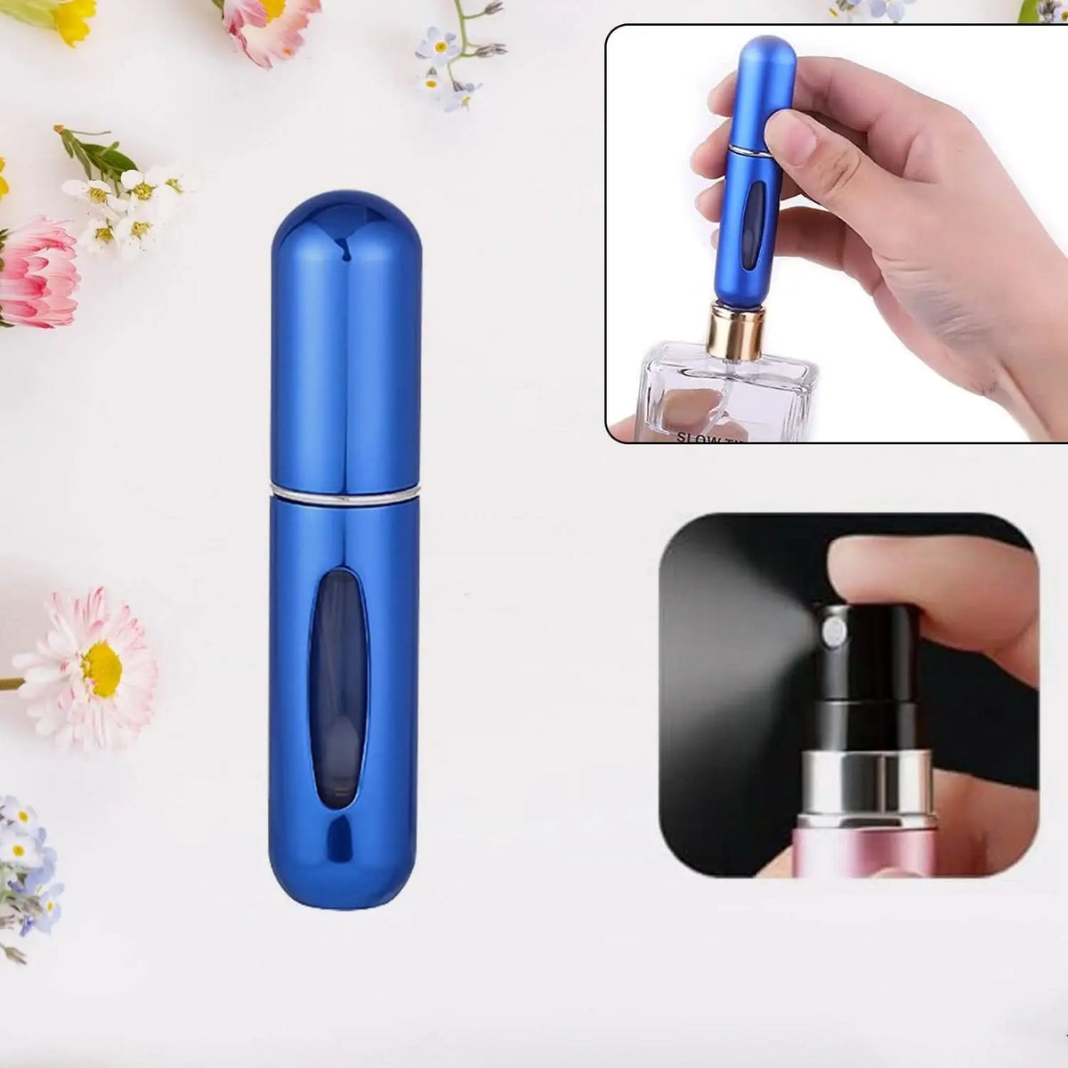 Mini Portable Perfume Empty Spray Bottle (1 Pc  Mix Color) HP DD