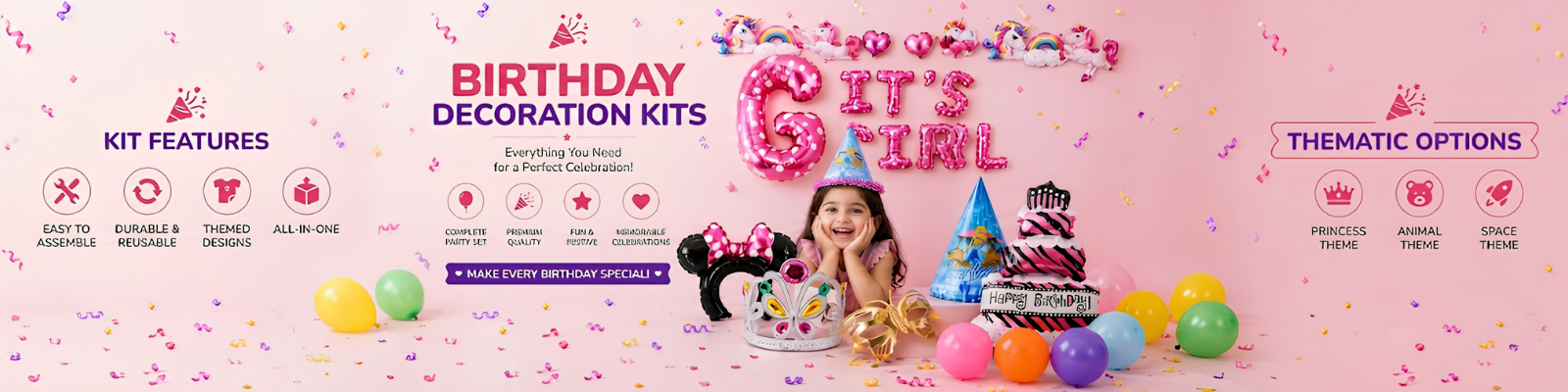 BIRTHDAY DECORATION KITS