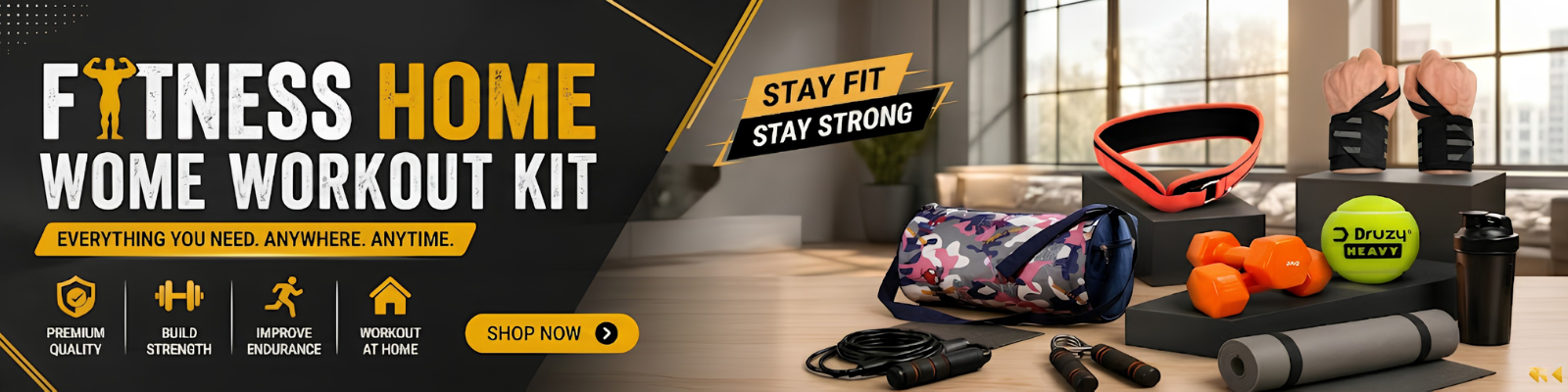 Fitness & Home Workout Kit