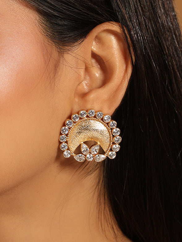 22K Gold Plated Stud Earrings