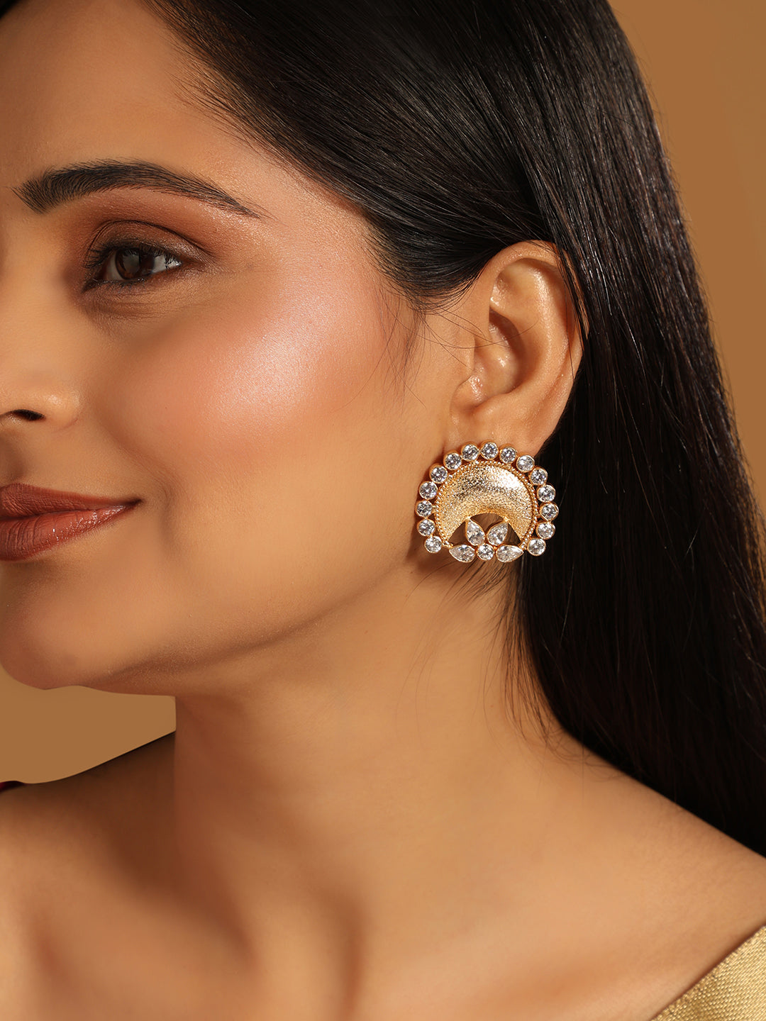22K Gold Plated Stud Earrings
