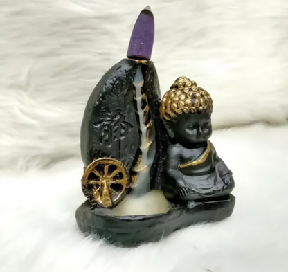 Monk Buddha Smoke Backflow Decorative Showpiece