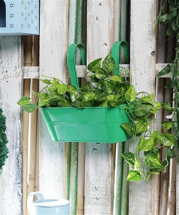 Oval Railing Planter Big Green - HalfPe