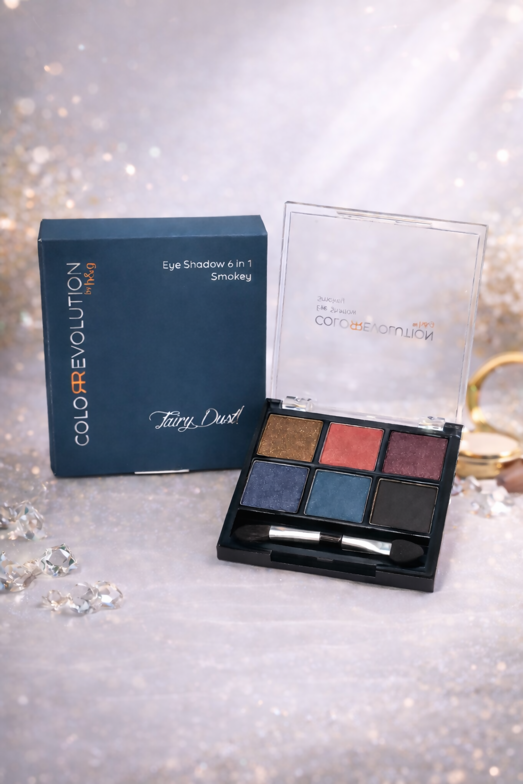 Color Revolution eyeshadow 6 in 1 smokey - fairy dust
