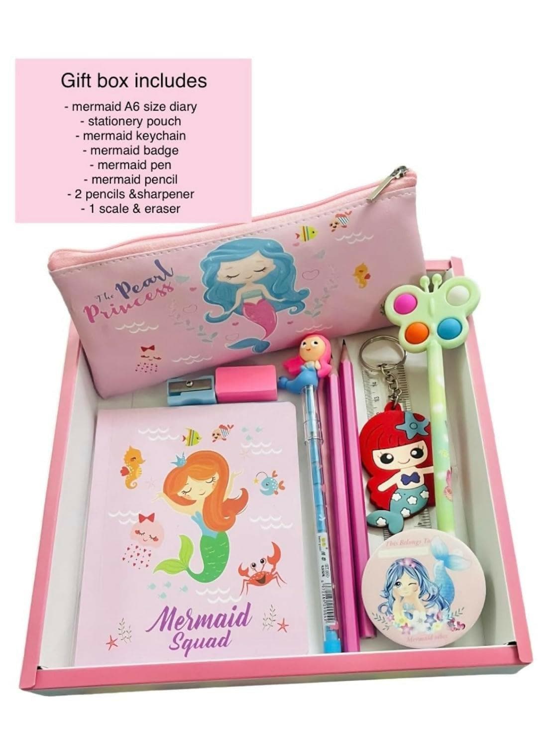 Mermaid Theme Stationary Combo - HalfPe