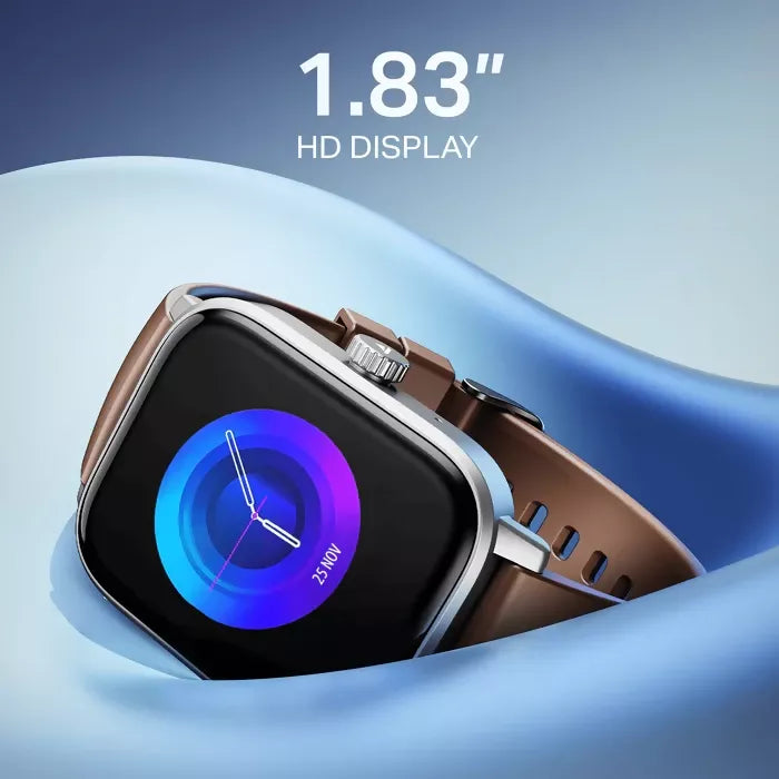 boAt Wave Astra Neo Smartwatch Stylish Design, HD Display, Health & Fitness Tracking (Timber Brown )