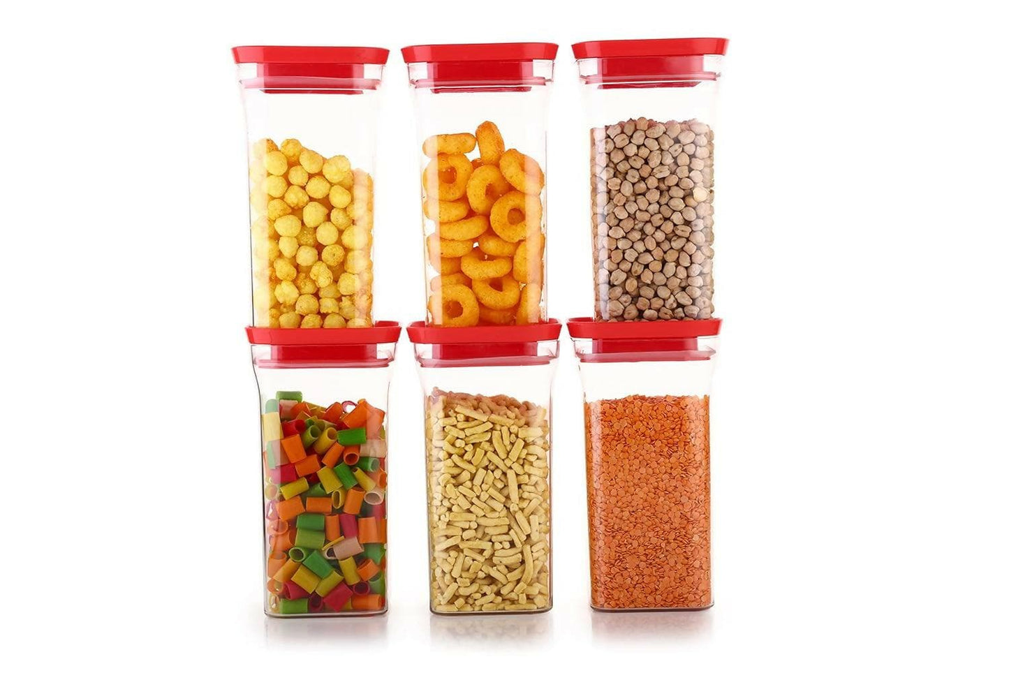 Air Tight Containers Storage Boxes 600ml (4 Pieces) - HalfPe