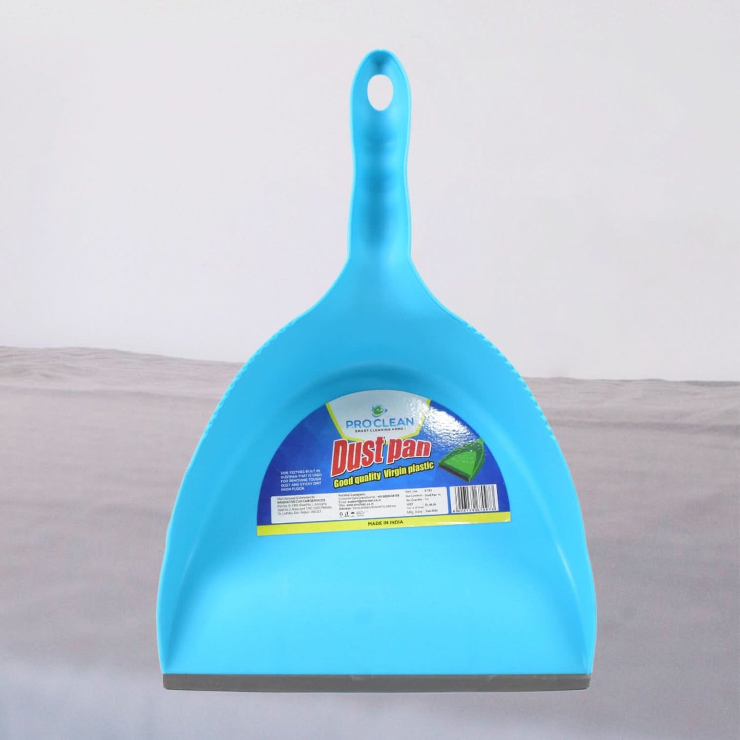 Heavy-Duty Plastic Dustpan with Handle – Durable & Lightweight Cleaning Tool (1 Pc)