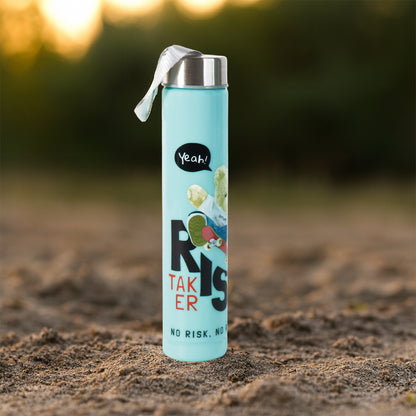 Risk Taker Printed Water Bottle Set for Durable Leakproof Drinking Bottles with Flip Top Lid for Kids, 2000ml + 900ml + 300ml - (3 Pc  Set)