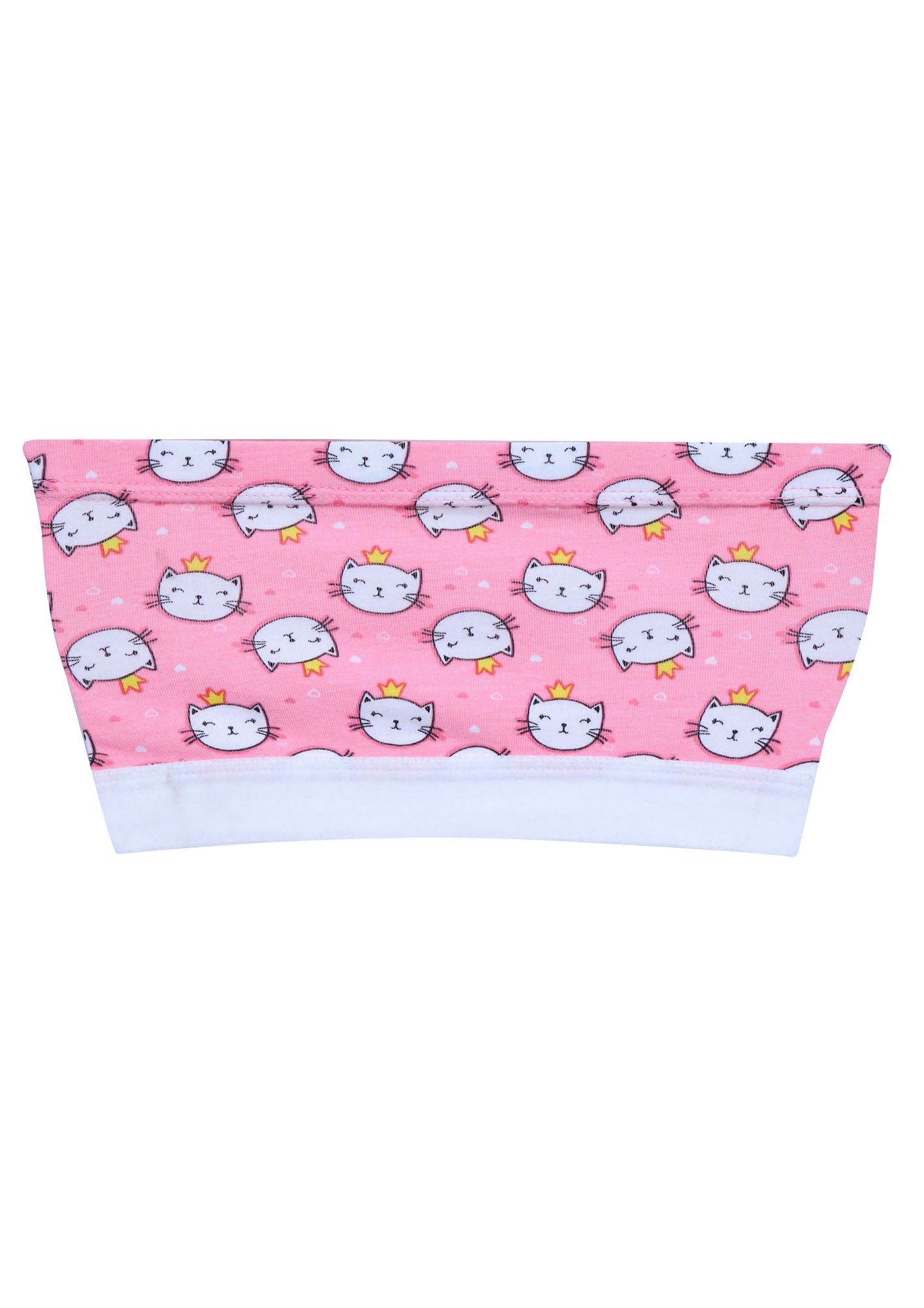 D'chica Essentials Assorted Pink Cat Print Tube Bra with Outer Elastic – Comfort Meets Cute|Color Pink|! Dchica Fashion Lifestyle