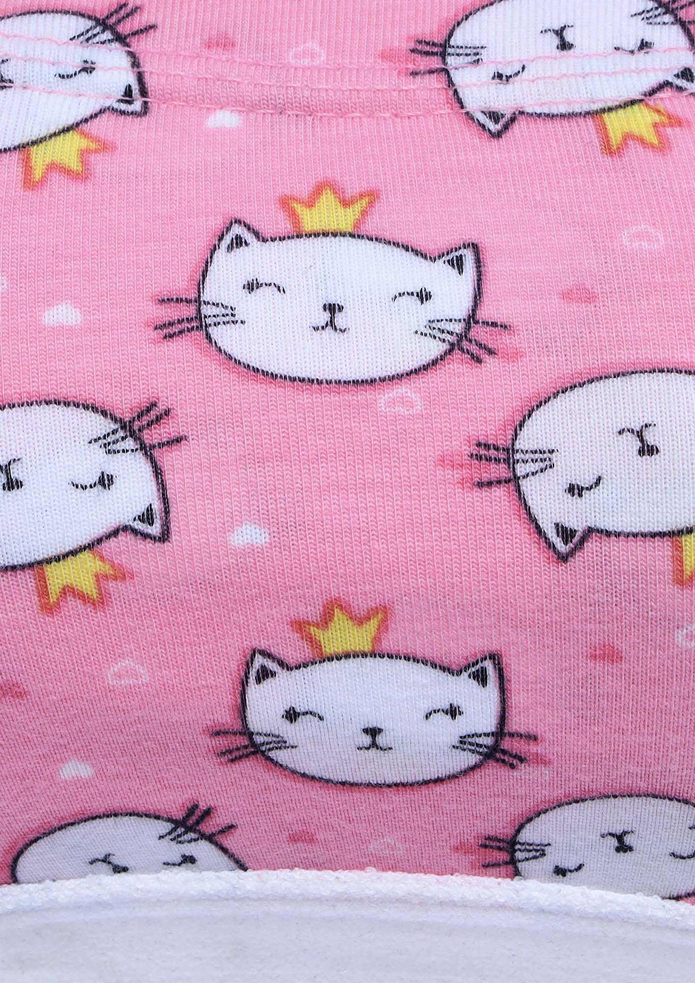 D'chica Essentials Assorted Pink Cat Print Tube Bra with Outer Elastic – Comfort Meets Cute|Color Pink|! Dchica Fashion Lifestyle